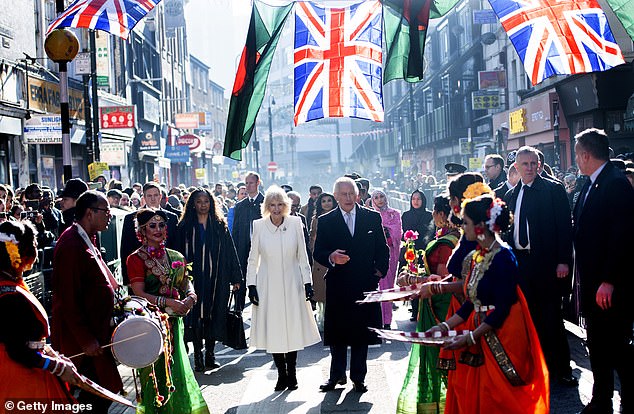 The King and Queen visited Brick Lane's Bangladeshi community in 2023. The community has been a hub of Bengali culture and food for decades