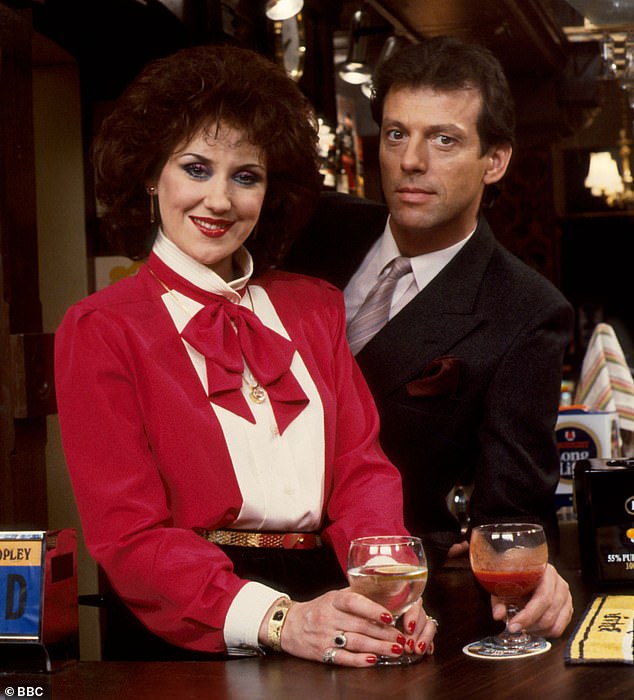 Anita Dobson is best known to millions as Angie Watts, the alcoholic landlady of the Queen Vic  lovestruck by 'Dirty' Den Watts (Leslie Grantham)