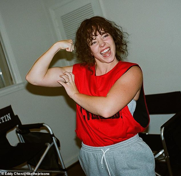 The actress, 27, became unrecognisable in the upcoming boxing biopic, where she plays Christy Martin who became America's most well-known female boxer (pictured in 2024)