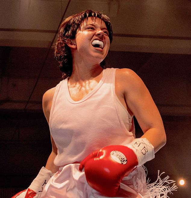 Sydney said she ate 'a lot of Chick-fil-A, a lot, a lot of Smucker's, a lot of milkshakes' and 'a lot of protein shakes' while preparing for the role