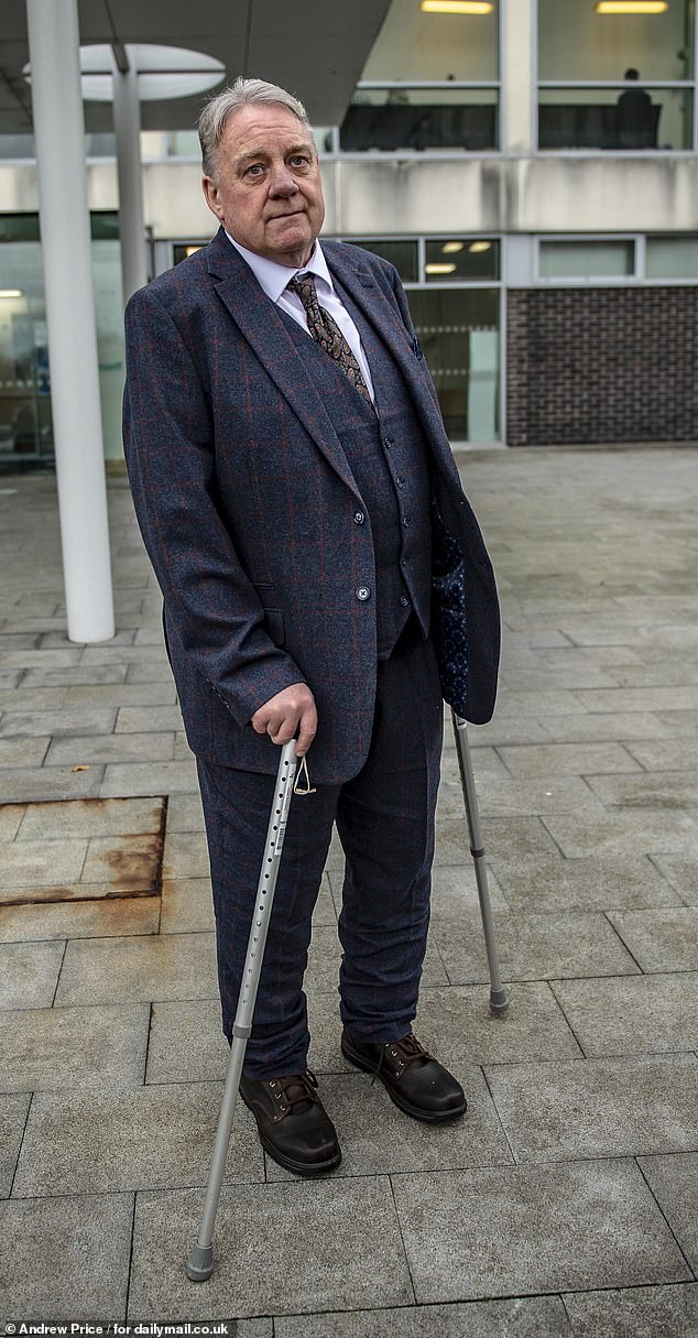 Grandfather of four Paul Astbury remains on crutches two years after the horrific collision