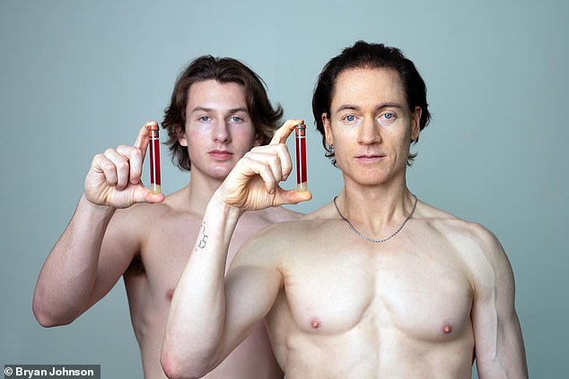 The term 'biohacking' is associated with tech mogul Bryan Johnson (right, with son Talmage). But there are ways to slow or even reverse biological age without resorting to extremes
