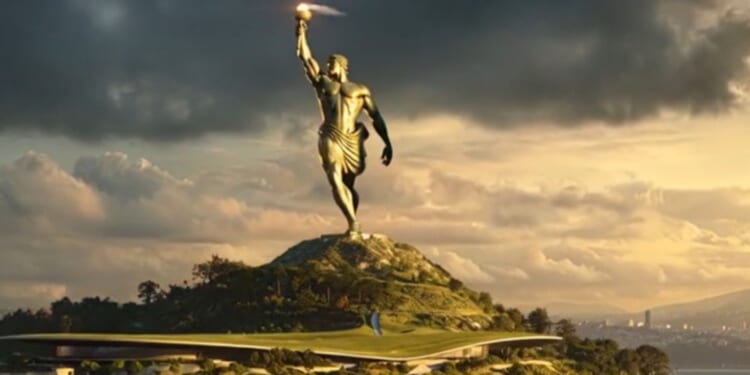 Major US city could have a 450ft high statue that would rival the Statue of Liberty and be modelled after ancient wonder