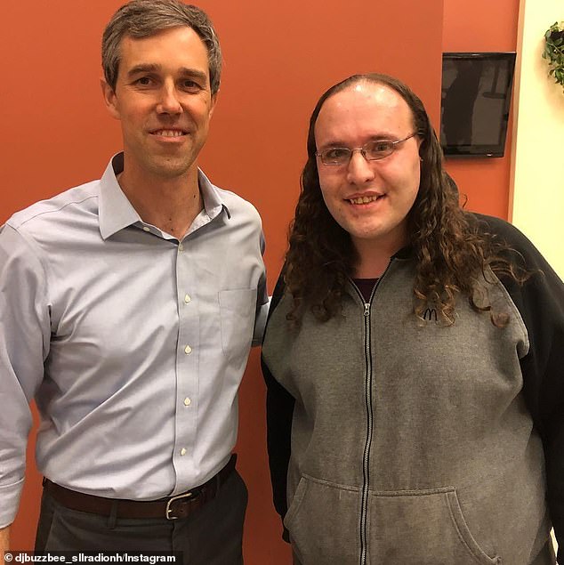 Laughton, a Democrat, is pictured here with former US Rep. Beto O'Rourke, in 2019