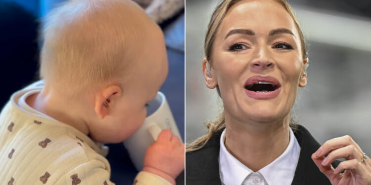 Laura Woods gets baby son Leo to brutally troll Tottenham in hilarious and adorable video