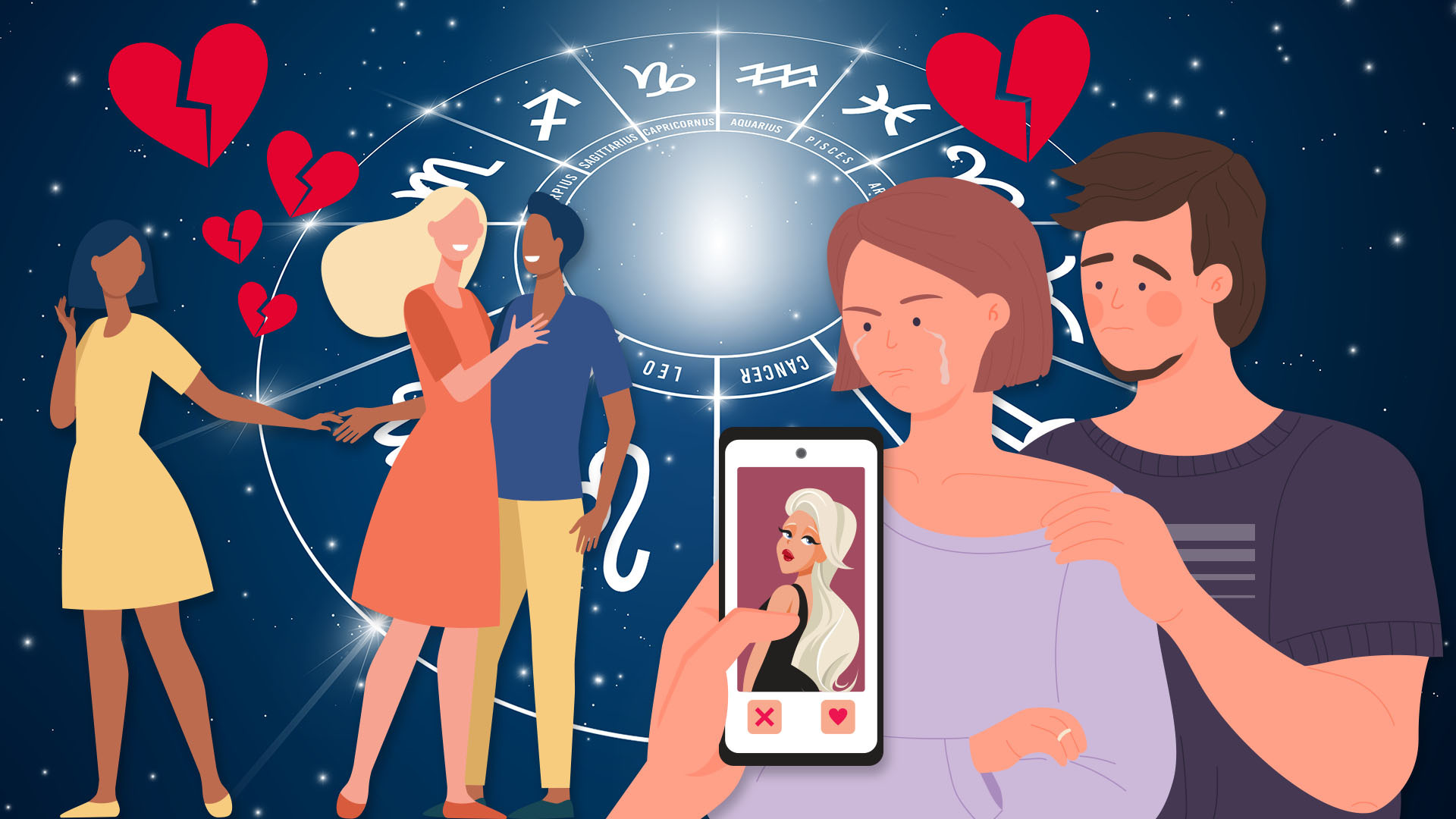 Mystic Meg reveals the star signs most likely to cheat