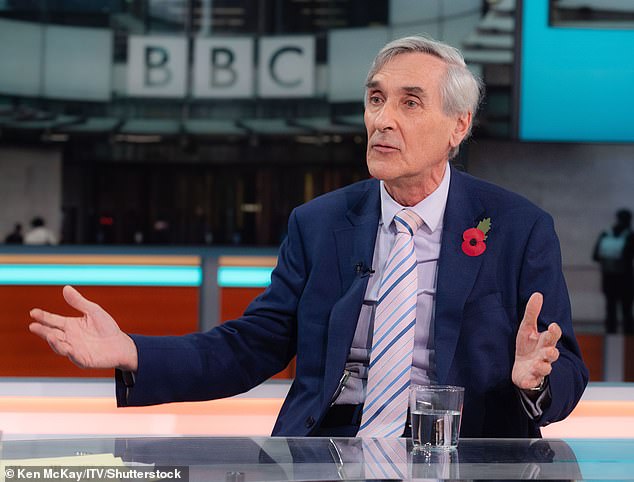 The presenters and guest Michael were also joined by former cabinet member Sir John Redwood (pictured)
