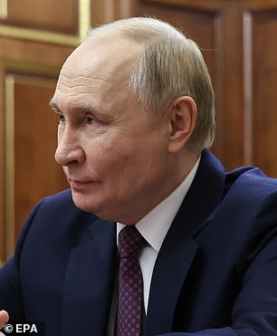 Pictured: Putin on November 10 2025