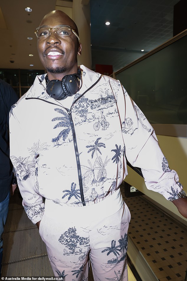 The former Strictly Come Dancing star wore a patterned tracksuit and when asked why he was in Australia, he bizarrely told the Daily Mail, 'I'm looking for Mowgli'