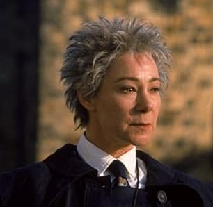 Louise taking over the role from Zoë Wanamaker (pictured), who starred in the movie franchise as the flying teacher