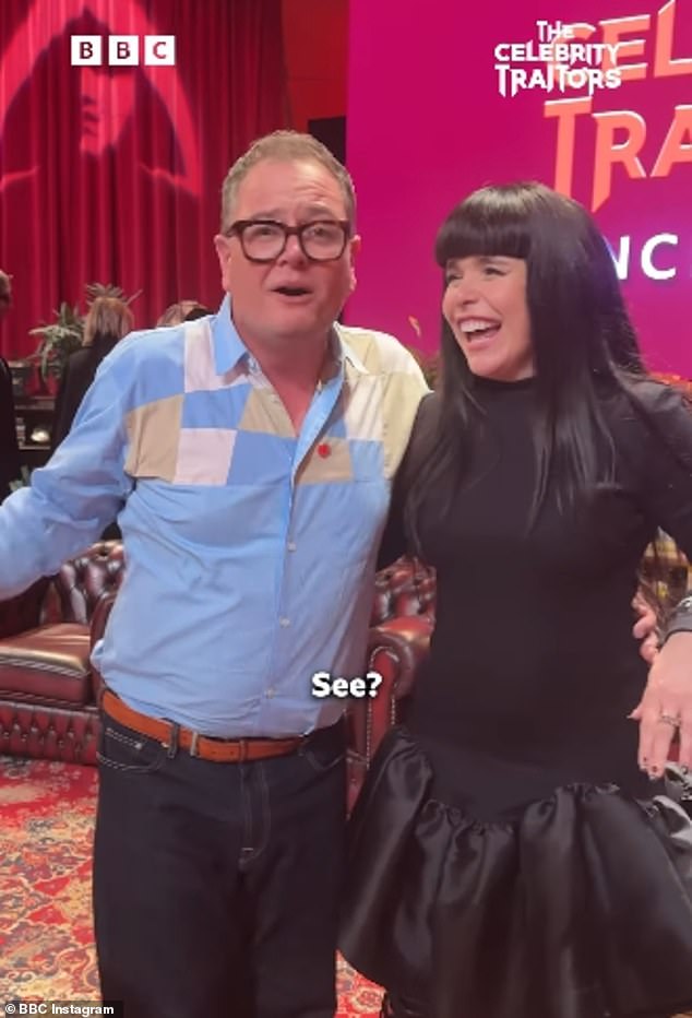 Wrapping Paloma in is arms, Alan insisted: 'Stop worrying. See? We are friends!'