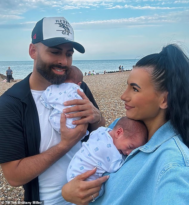 Brittany (pictured with her famliy) - known for her comfort food content, including her love of jacket and roast potatoes - insisted in her apology video that a friend set up the fundraising page and she 'didn’t take a penny from it'