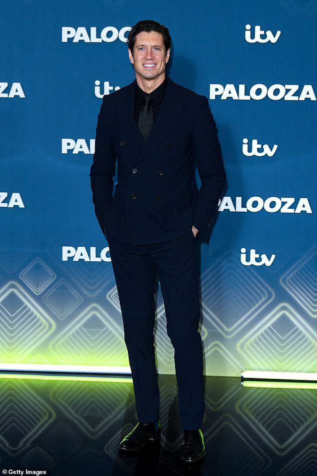 Vernon Kay headed to the event solo as his wife Tess Daly fronts Strictly on ITV's rival network, the BBC