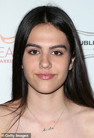 The young star is pictured in 2015, years before starting her modelling career