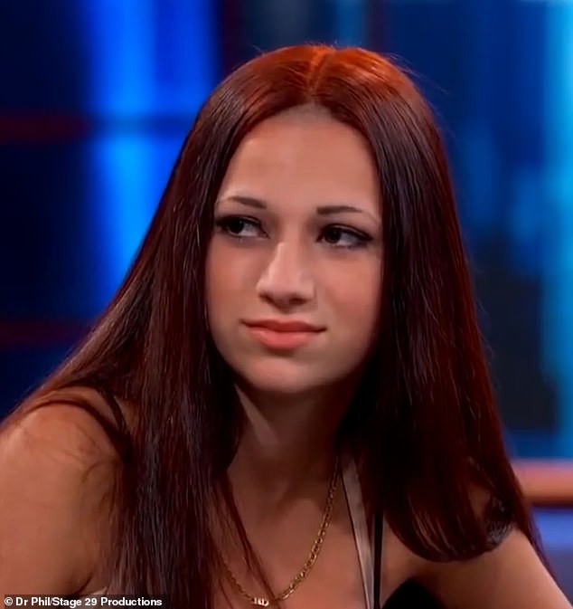 The rapper is pictured at 13-years-old when she shot to fame following a viral appearance on Dr Phil in 2016
