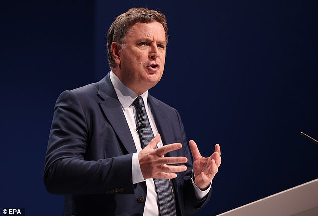 Tory shadow chancellor Sir Mel Stride (pictured) said the figures 'confirm a jobs bloodbath'