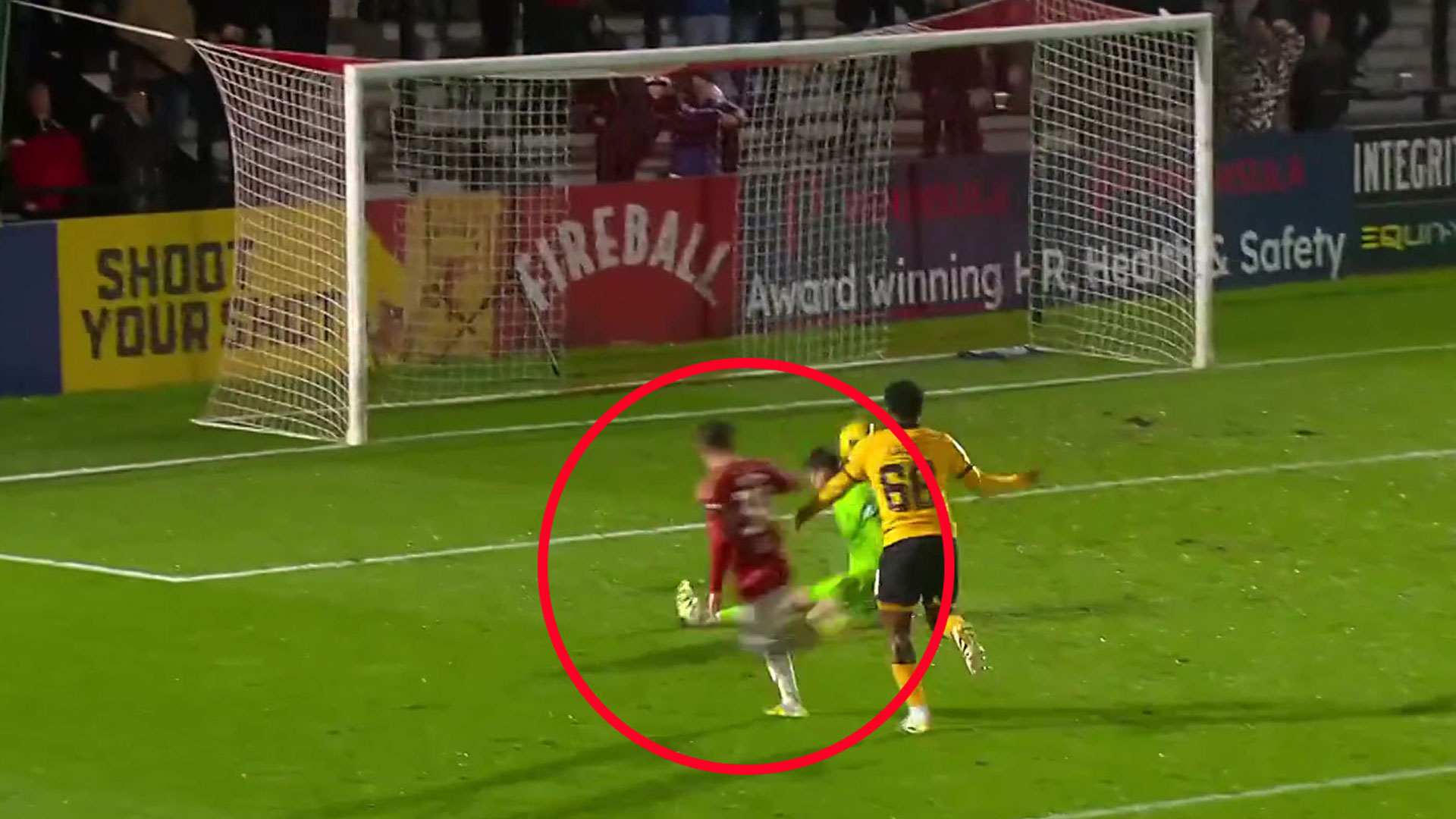 Man Utd legend's son scores twice for Class of '92-backed Salford including sublime chip in Vertu Trophy