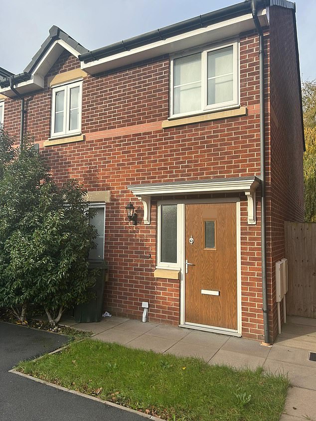 Pictured: The three-bedroom home in Banks, Lancashire, where the killer had been living with his parents is set to be sold by One Vision Housing