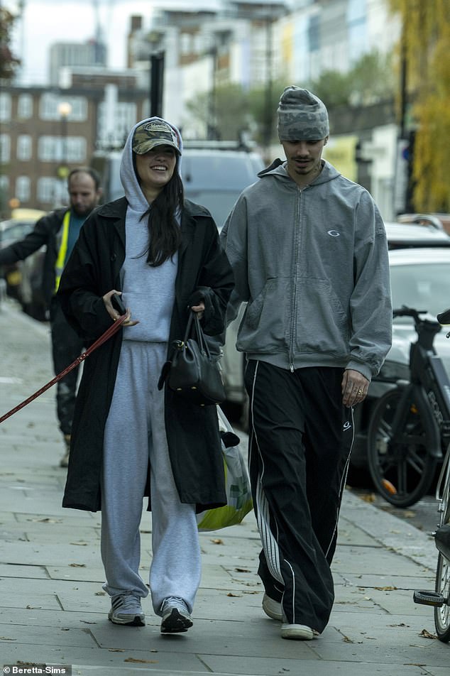 She carried a sleek black bag with her