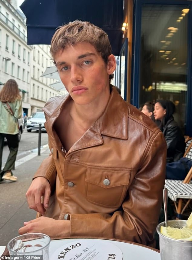 Kit Price, 23, is one of modelling's most exciting faces having been spotted after Covid - he has since modelled for Burberry, Fendi and Prada