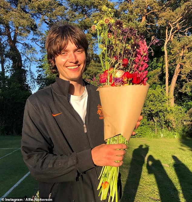 Alfie Nickerson relocated from London five years ago to set up his own flower company Burnt Fen Flowers and has been tending to it ever since, taking occasional breaks to model
