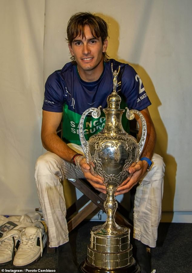 Poroto Cambiaso, 19, is Argentinean polo royalty - the son of the famous polo player Adolfo Cambiaso and supermodel Maria Vasquez, at 17 he had already achieved a ten goal handicap