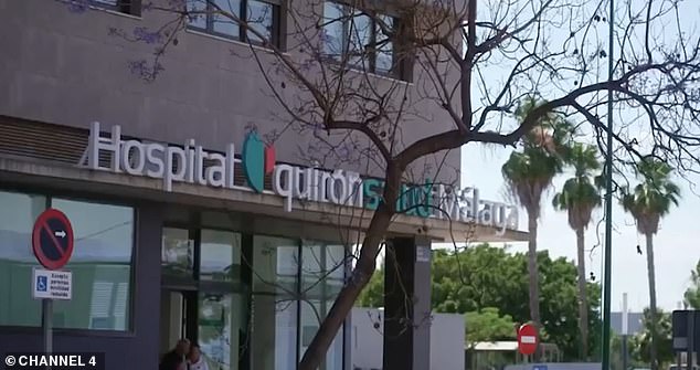 In scenes that aired on Tuesday evening, the couple found themselves filming from a Spanish hospital close to their family home