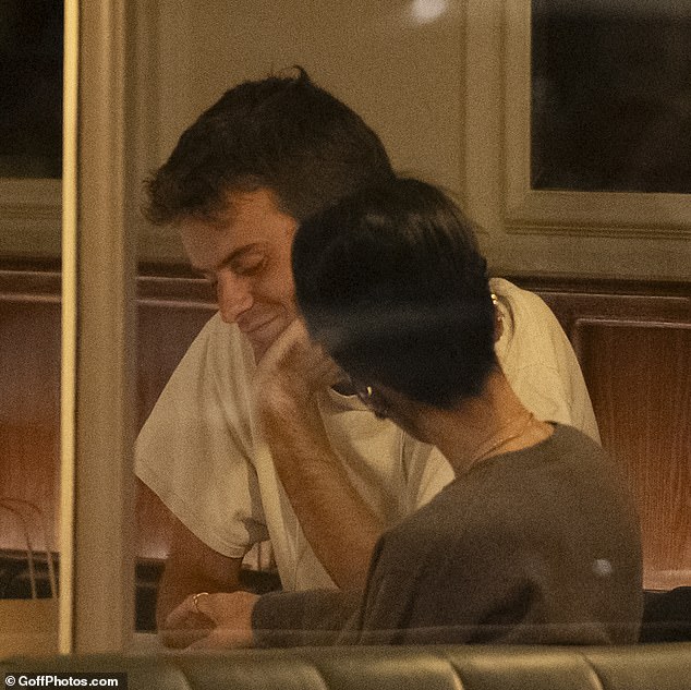 The singer, 40, who recently poked fun at her ex-husband David Harbour 's infidelity, spent an evening at the Michelin-starred Dorian in Notting Hill