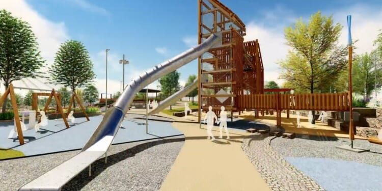 First glimpse of UK’s massive £37m waterfront park with skateboard site and tightrope