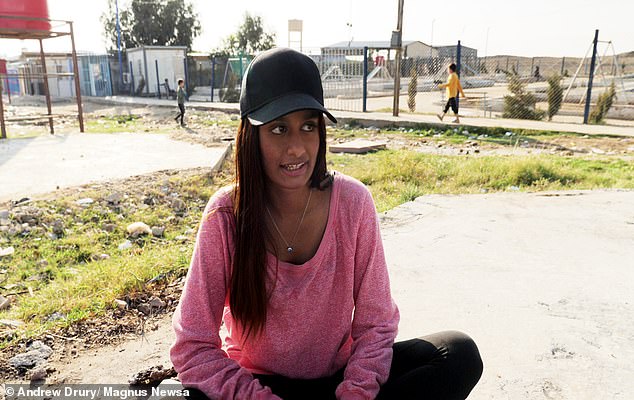 ISIS bride Shamima Begum is seen here while imprisoned at the Al-Roj camp in Syria