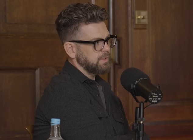 Jack added: 'Backing up a bit, he wasn't very good at handling pain... but being the gentleman he was, he didn't tell anyone he took a fall and it turned out he had a fracture in his back, in his vertebrae'