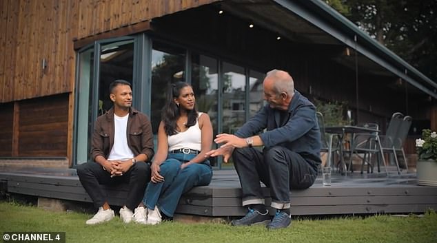 Jodie (pictured centre) commended Georgie for opening up her cosy barn even though she has going through chemotherapy herself