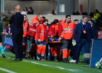 'Horrendous' moment female Champions League star is rushed to hospital with traumatic brain injury after collision