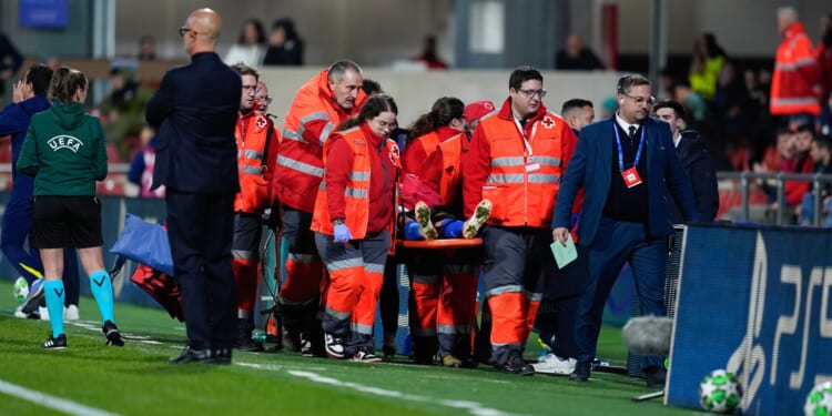 'Horrendous' moment female Champions League star is rushed to hospital with traumatic brain injury after collision