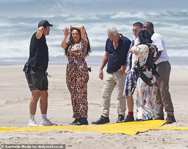 A member of the crew came over to chat to the group