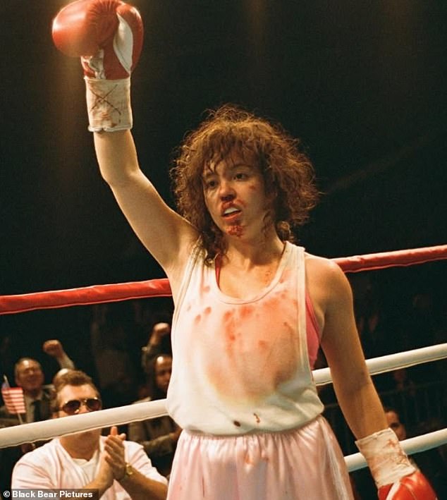 Over the weekend, her new film Christy, in which she plays Hall of Fame boxer Christy Martin, tanked at the box office after grossing a meager $1.3 million (pictured in the film)
