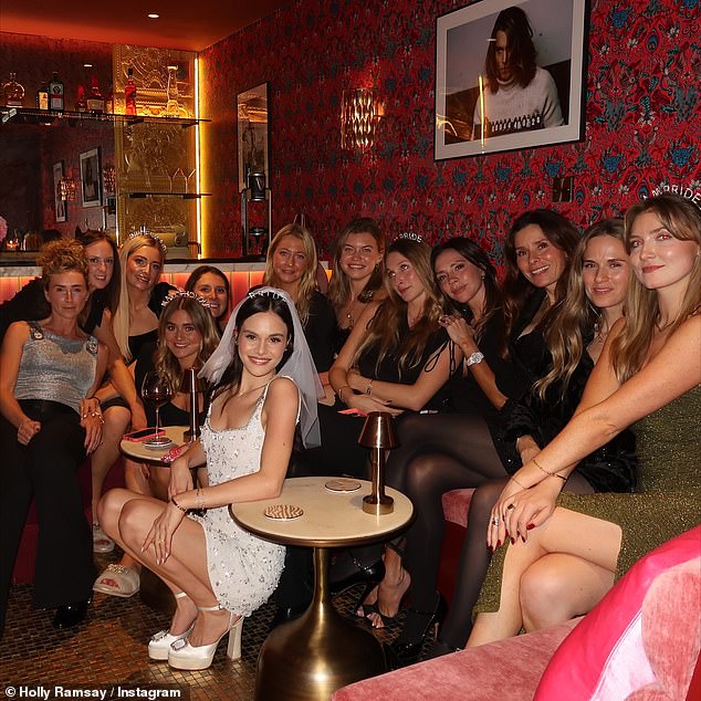 Adam's family feud was sparked over Holly's failure to invite her future mother-in-law to her hen party, with guests including mother Tana, sisters Megan and Tilly and Victoria Beckham