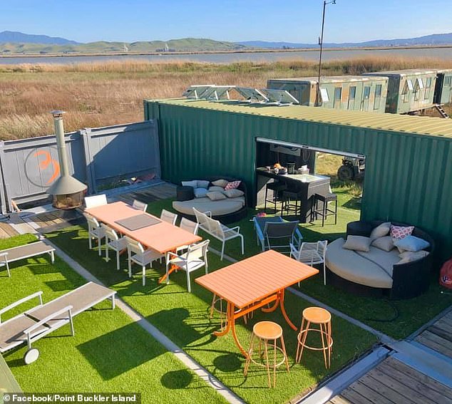 He built a lounge and other things on the island, which a government agency said destroyed it