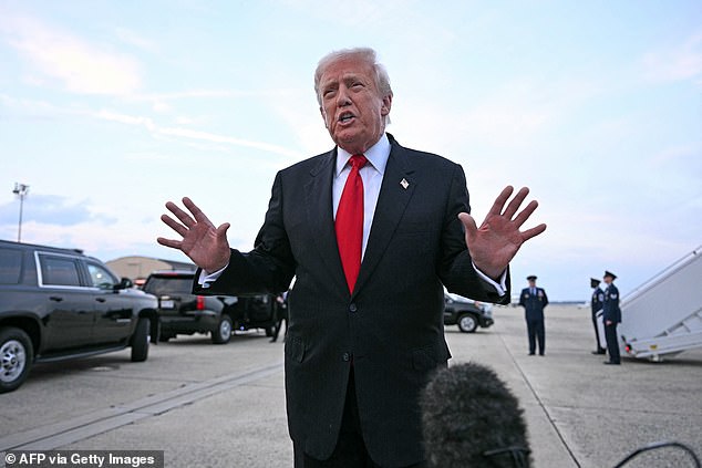 Donald Trump condemned the 'corrupt' BBC as he tore into director-general Tim Davie