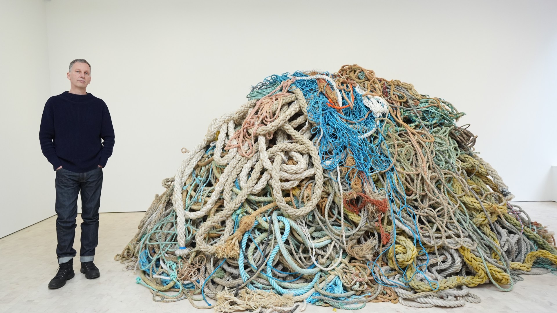 Modern artist selling 10-tonne pile of OLD ROPE artwork for eye-watering sum