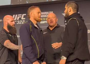 Dana White RUSHES to separate Islam Makhachev and JDM's intense UFC 322 face as Leon Edwards jaws down Carlos Prates