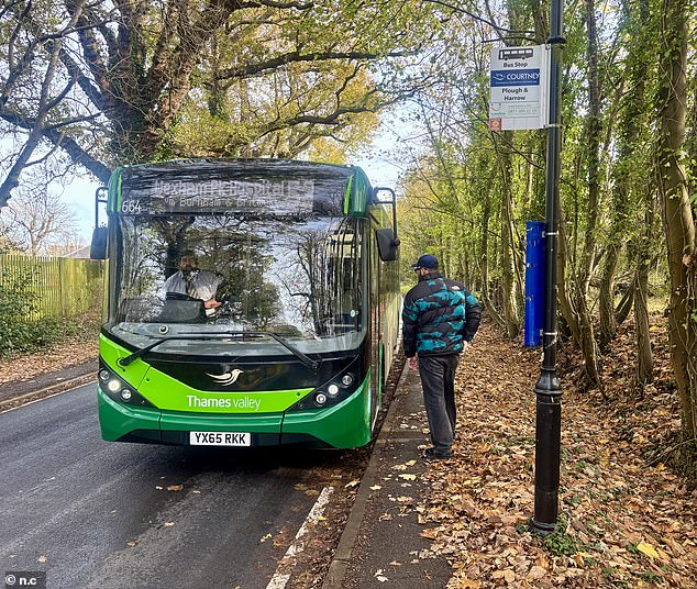 But the Daily Mail has learned that the nearest bus stop to Kirsty's home is just a 15 minute walk from her £1.5million home on the outskirts of Bracknell, Berkshire