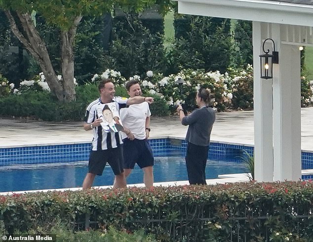 Earlier in the day, Ant and Dec were spotted rehearsing