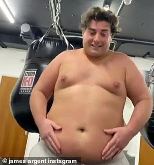 Argent is pictured before his 2021 surgery