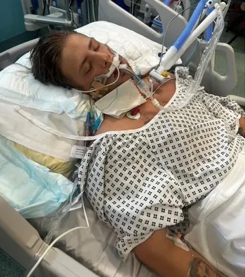 Ion, a muscular man, sits on a stone wall by a body of water at sunset, a bird flying overhead.