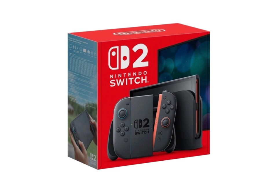 Nintendo Switch 2 console box.