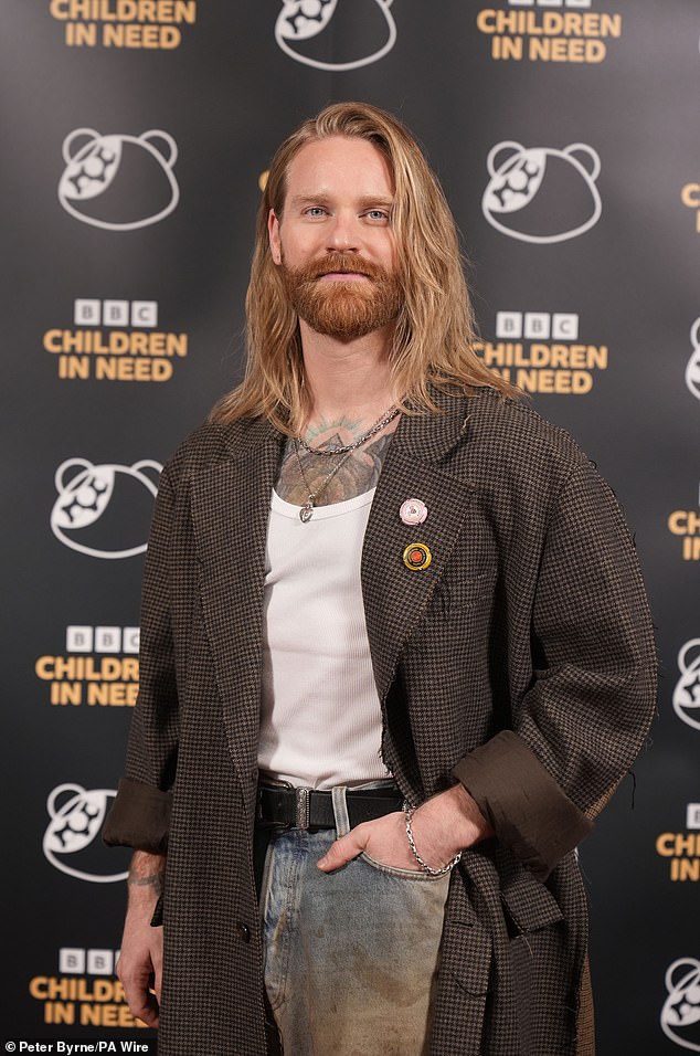 Eurovision star Sam Ryder snapped as he arrived ahead of the telethon going live on BBC One from 7pm tonight