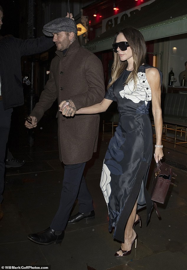 The fashion mogul showed off her sensational figure in the elegant number