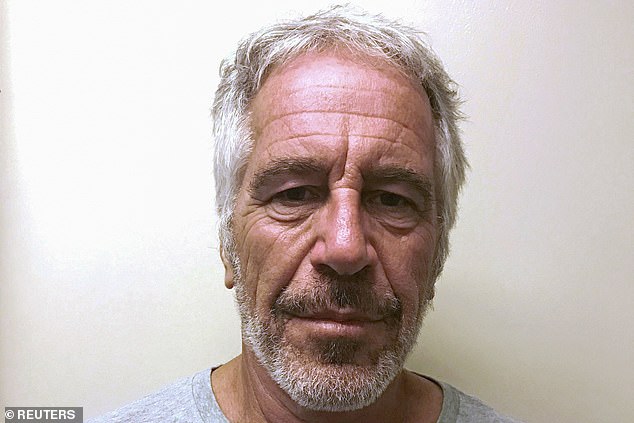 Epstein is pictured here in a photograph taken for the New York State Division of Criminal Justice Services' sex offender registry - dated March 28, 2017