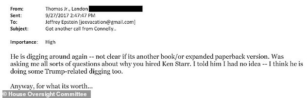 The emails between Landon and Epstein were released earlier this week, offering an insight into the relationship the two men had